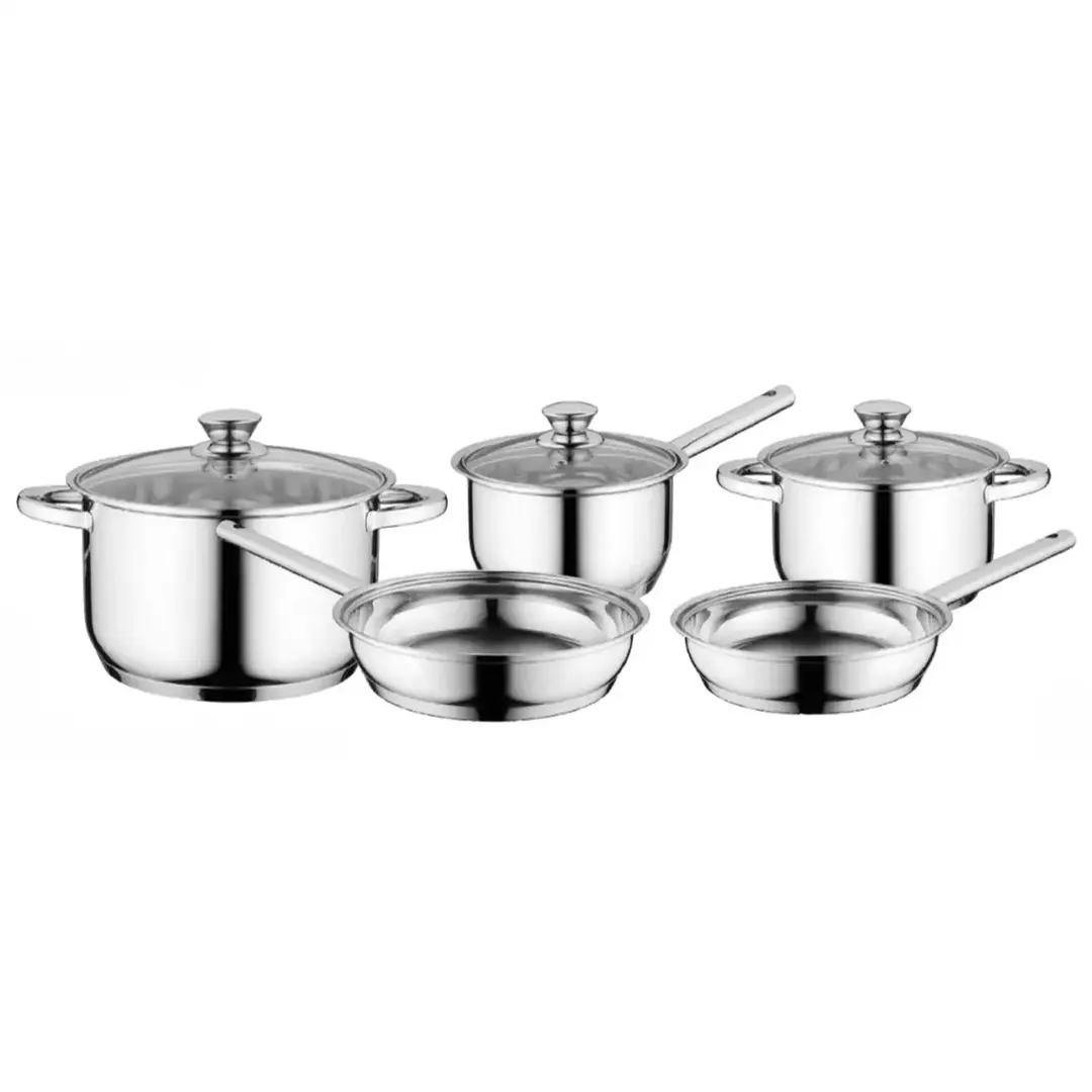 سرویس قابلمه استیل ۸ پارچه Gourmet Berghoff (ضمانت اصالت) ساخت بلژیک | سرویس قابلمه گورمت