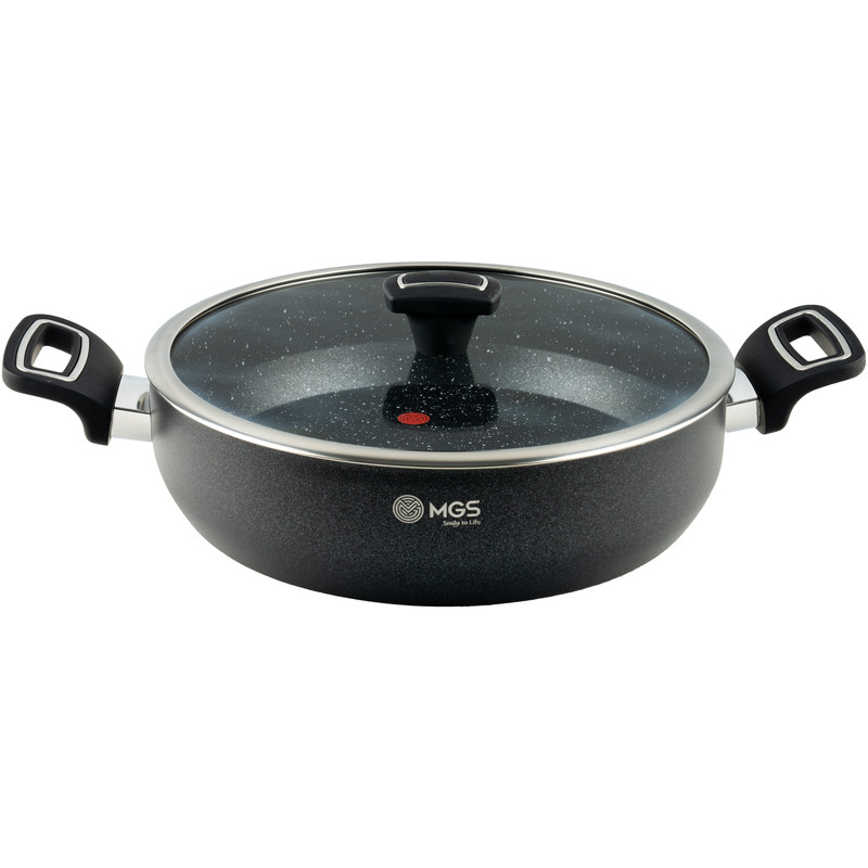 تابه گرانیت ام جی اس مدل دو دسته گارنت کد GR02 سایز 28