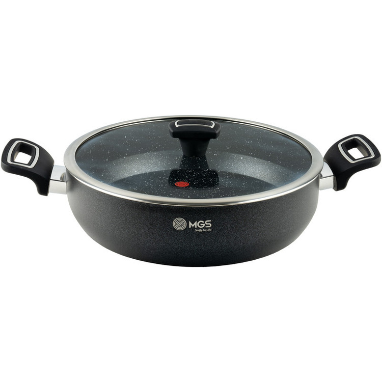 تابه گرانیت ام جی اس مدل دو دسته گارنت کد GR02 سایز 28