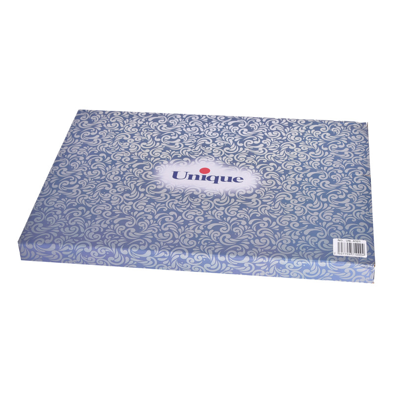سینی استیل دسته دار 1میل بدون پایه سایز 28*44 یونیک کد 4021 | ضمانت اصالت کالا | کارتن 12 عددی