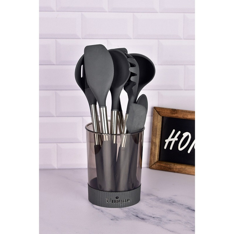 ست کفگیر و ملاقه 10 پارچه استیل یونیک کد 1165